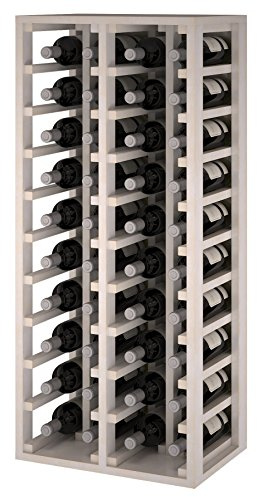 Expovinalia Weinregal aus Weißkiefernholz mit Einer Kapazität von 40 Flaschen | Weinregal aus Kiefernholz, Weinregal, Garrafeira, 105 x 44 x 32 cm. Farbe: Weiß