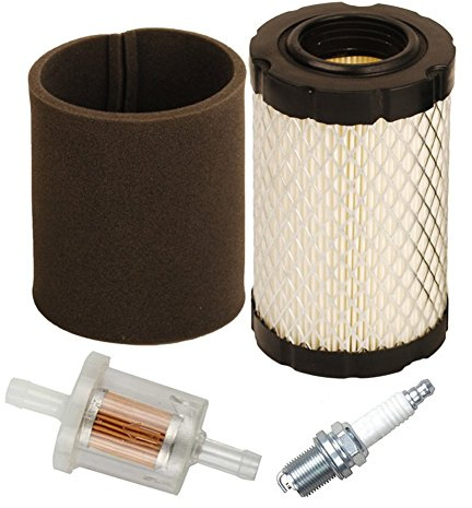 OxoxO 691035 bränslefilter med 796031 591334 594201 luftfilter tändplugg för Briggs & Stratton 31A507 31A607 31A677 31A707 31A807