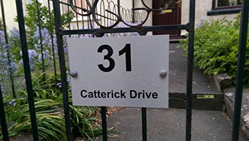 Personalised House Sign Plaque For Wrought Iron Garden Gate, Unique Item.