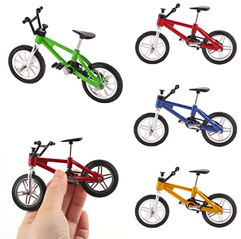 4 Stück Mini Finger Fahrrad BMX Mountainbike Modell Ornamente | Legierung Kugel Modell Bike Gadgets Spielzeug