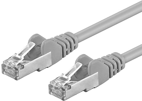 PremiumCord Netzwerkkabel, Ethernet, LAN & Patch Kabel CAT6a, 10Gbit/s, S/FTP PIMF Schirmung, AWG 26/7, 100% Cu, schnell flexibel und robust RJ45 kabel, grau, 7m