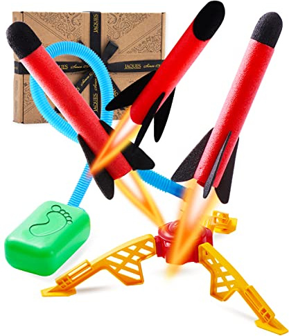 Jaques of London Rocket Launcher for Kids | Includes Foam Rockets | Childrens Outdoor Toys | Since 1795