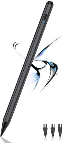 Stylus Stift für Touch Screens POM Feder Magnetic Tablet Stift Type-C Tablet Stylus Pen Kompatibel mit Pad/Pad Pro/Samsung und Anderen iOS/Android Smartphone und Tablet Geräten (Schwarz)