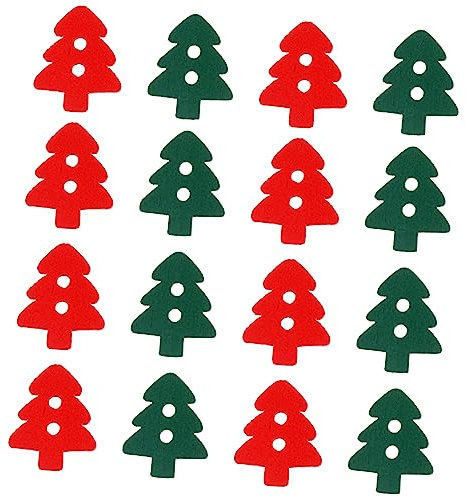EXCEART 300stücke Holzknöpfe Für Weihnachtsdekoration Bunte Knöpfe Für Bastelprojekte Geeignet Für Kleidung Accessoires Und Scrapbooking Langlebig Und Vielseitig Einsetzbar