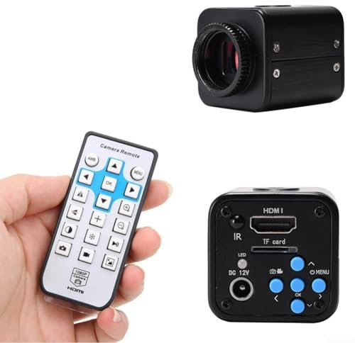 ZYWUOY Elektronische digitale Video-Mikroskop-Kamera, Full HD 1080P 60FPS 2K 24MP Mikroskopkamera für PCB CPU Reparatur Löten -EU, 73ACQ28QP295F852ZXNG