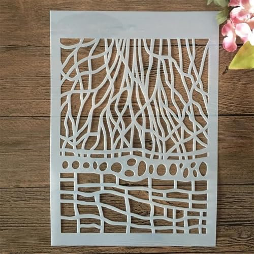 Spinnennetz-Schablonen im A4-Format, wiederverwendbar, zum Malen auf Holz, Schablone für Bastelarbeiten, Ornamente, Malvorlage, Schablonen für Wand, Felsen, Leinwand, Heimdekoration