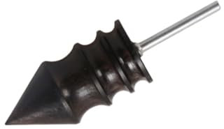Lurrose Ebony Leather Burnisher Slicker for Craft DIY Electric Polished Head Leather Tools Cone Head Style for Home Shop Woodworking Projects