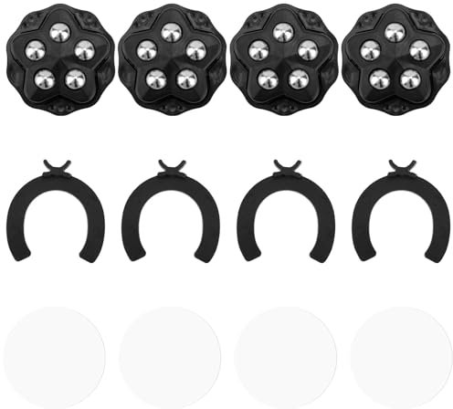 4pcs Coffee Slider for Countertop, Self Adhesive Mini Ball Caster Wheels 360 Degree Swivel Furniture Movers Sliders Small Appliance Rollers for Storage Box Furniture Bins Bottom Trash Can