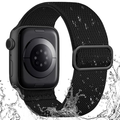IMIVIO Bracelets Sport Compatible avec Bracelet Apple Watch 42mm 41mm 40mm 38mm 44mm 45mm 46mm 49mm, Lmperméable et Antifouling Nylon Band pour iWatch Serie 10 9 8 7 6 5 4 3 SE Ultra 2 1, Femme Homme