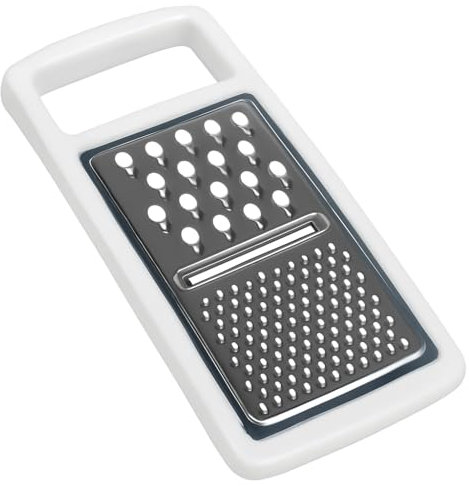 Rallador para Queso, Verduras, Zanahoria, Frutas, Manual, Acero Inoxidable con Mango Ergonómico, Excelente Rallador Multifunción de Cocina 4 en 1.