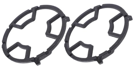 HOMOBABE 2pcs Cast Iron Kitchen Stove Bracket Wok Ring with Heat Resistance and Features Non-slip Cooking Rack for Gas Stove Burner