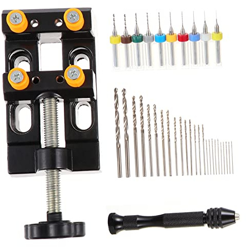 HOMSFOU 1 Juego Taladro Manual con Brocas para Bricolaje y Joyería Herramienta de Perforación para Diversos