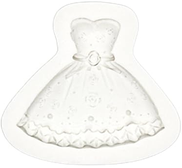 Molde de silicona Molde de vestido de chocolate Fondant Pastel Dulce Jabón Moldes Herramientas de decoración para hornear pasteles de postre