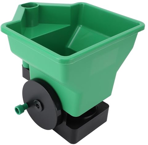 Sorandy Esparcidor Manual de 3 L, Manual Portátil, Pequeño, para Ahorro de Mano de Obra, Esparcidor de Jardín para Césped para Fertilizante, Verde Sal, Compatible con Jardines