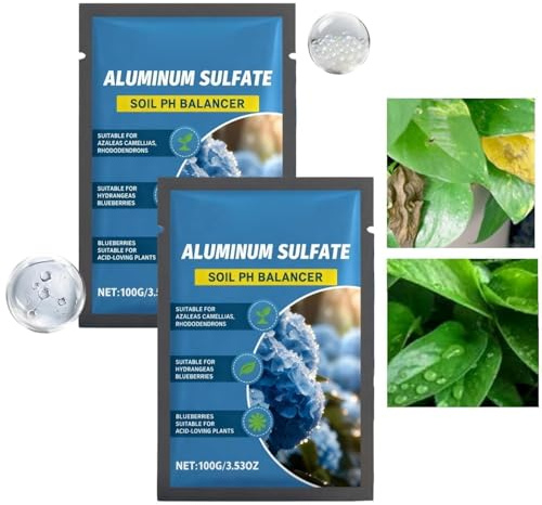 2 Pièces Soil Acidifier | 100g Soil Amendment For Blue Blooms | PH Adjustment Amendments For Garden | Safe & Long-Lasting Soils Amendment | For Home, Outdoor Plants, Pond, Flower Beds