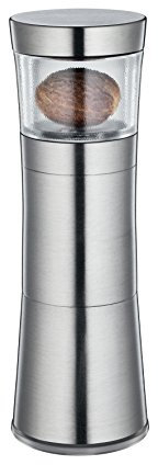 Zassenhaus Nuez Moscada Mefisto, acero inoxidable/acrílico, plata, 13 x 4,5 cm