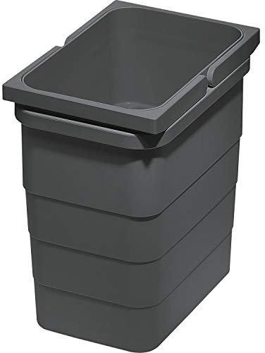 NINKA Abfallbehälter eins2vier/eins2fünf, 5,5 L, BxHxT: 153x220x230mm dunkelgrau
