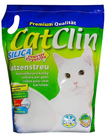 Catclin4 x 8 l = 32 L CatClin Magic SILIKAT KATZENSTREU-PowerCat STREU-Forever CLEAN-