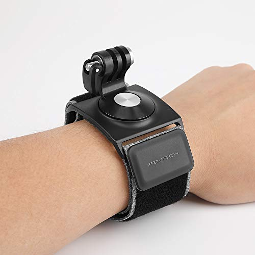 Hensych Cinghia da Polso e Mano per Fotocamera Osmo Pocket/Osmo Pocket 2, per GoPro 5/6/7, Traspirante, Antiscivolo, Misura Regolabile, Rotazione a 360 Gradi