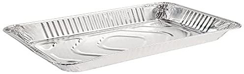 Fiesta Recyclable Disposable Foil 1/2 Gastronorm Containers Set (5 Pack) - Ideal for Delivery Takeaway CP513