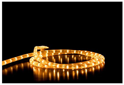 Idena 31487 - LED Lichterschlauch mit 100 LEDs in Warmweiß, Lichterkette mit 8 Stunden Timer Funktion & Transformator, ca. 10 m lang, Deko für Innen & Außen, Party Deko, Weihnachtsdeko, Hochzeit