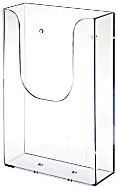 KONGY Ausstellungsstand, Dauerhaft Plastik Wandmontage Transparent Flugblatt Aktenregal Letterbox