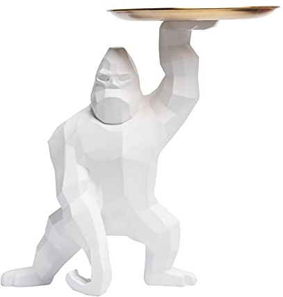 Vinbcorw Figur Skulptur Statue Harz Sparschwein Spardosen Aufbewahrungsbox Mit Herausnehmbarem Ablagefach Mode, Heimtextilien Mode, Heimdekoration, Multifunktion, Büroaufbewahrung,Weiß