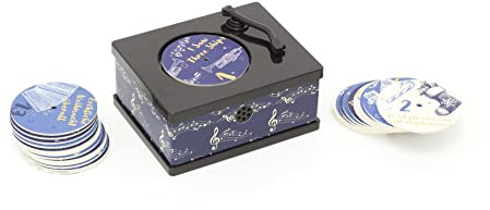 Mini Gramophone Musical Advent Calendar | Christmas Music Box Christmas Advent Calendar | 24 Christmas Songs Phonograph