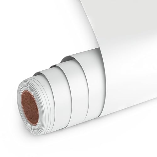 UIOK Vinylfolie Plotter Matt Hellgrau Plotterfolie Vinyl, 30,5 cm x 457,5 cm Plotterfolie Selbstklebend Permanentes Plotterfolie Rollen Selbstklebend für Cricut, Scrapbooking