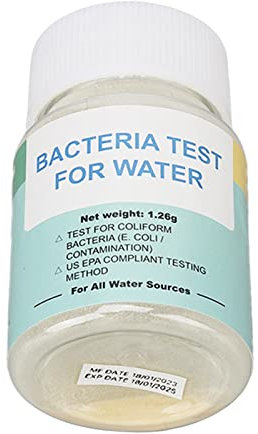 Kit de Prueba de Agua Potable, Pruebas de Precisión con Resultados Instantáneos, Polvo de Prueba de Coliformes para Agua del Grifo, Piscina, Acuario, Pozo