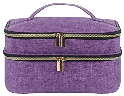 Naqqios Kit de Costura Impermeable, Organizador de Manualidades Portátil con Múltiples Bolsillos y Cremallera Bidireccional