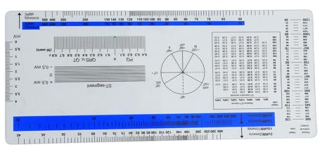 ECG Règle ECG Étudiant Guide de Référence Électrocardiogramme Règle Cardiogramme Règle Transparent Souple Règle de Fréquence Cardiogramme Règle ECG Règle Pocket Card