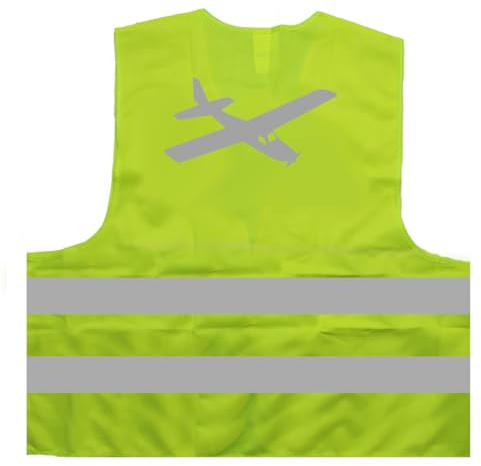 Flugzeug Pilot Warnweste BZW. Signalweste mit reflektierendem Aufdruck ID: 1365