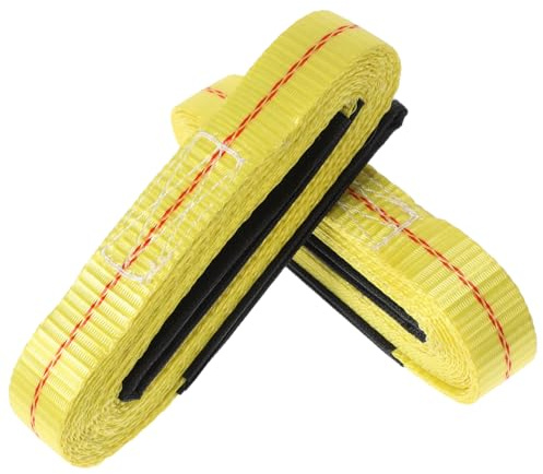 WOFASHPURET 9.84Ft X 1In Heavy Duty Lifting Straps for Hoist Rigging Flat Web Sling with Quick Connect for Moving Furniture Cargo and Luggage