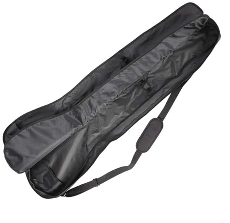 Oniissy Wasserdichte Doppelkopf-Paddel-Tragetasche, Tasche, Kajak-Paddeltasche, Aufbewahrung, 130 x 25 x 7 cm, Oxford-Stoff, Kohlefaser, schwarze Tragetasche, tragbar, mit verstellbarem Gurt,