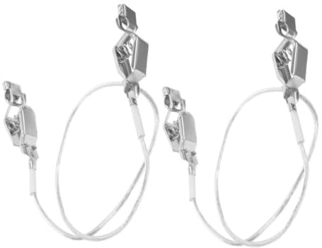 Parliky Clips de Fil à Main Faciles à Transporter pour Escrime en Acier Inoxydable 2pcs Finition Esthétique pour Compétitions et Entraînements D'escrime