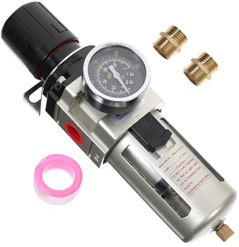 Uonlytech Accessorio Per Pompa Acquario Compressore Separatore/acqua Con Manometro