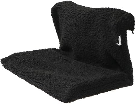 Toyvian Hängematte für Katzen mit Metallrahmen, Schwarz, Platzsparend | Plüschkissen, Abnehmbar und Leicht zu Reinigen, Leicht zu Verstauen, aus Pp und Polyester Leinen