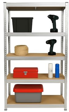 Pro&Basics Schwerlastregal 100KG Fachlast 180x90x40 Metallregal Kellerregal 500KG