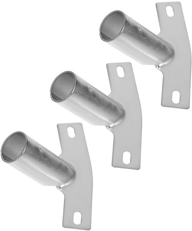 HONMEET 3pcs Heavy Duty Metal Broom Handle Adapter with Ergonomic Design for Efficient Floor and Garden Cleaning Easy to Install