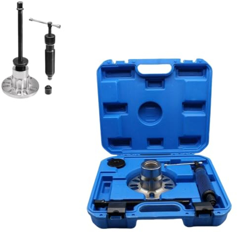 Estrattore per mozzi ruota idraulici, estrattore per alberi di trasmissione con pressa idraulica per mozzi ruota da 10 tonnellate con custodia blu, kit di installazione per cuscinetti di rimozione
