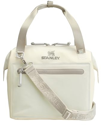Stanley 1913 All-Day Julienne Maxi Cooler - 100% Recyceltes Polyester - Tragegriff - Reißverschlussöffnung - Anpassbare Riemen - Netztaschen - Erhabenes Logo - Kontrastierende Farben