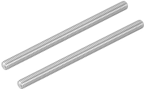 QUARKZMAN 2Stk M8-1.25x120mm Vollgewindestangen 304 Edelstahl Silber | Gewindestangen Stiftschrauben, Lange Gewindeschrauben Hardware, Für U-Schrauben Klemmen Aufhänger