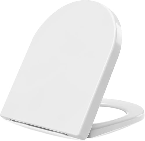 TB1 Products 3-Pack White Soft Close Toilet Seat | Universal D-Shape Toilet Seats with Quick Release Hinges | Easy Top Fix Fittings | Quiet Closing Lid for Home Bathroom Toilet Replacement