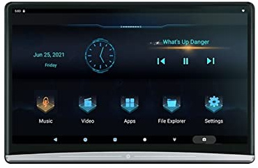 13.3 Inch Headrest TV 4K Car Monitor Multifunction Tablet Touch Screen WiFi/Bluetooth/USB/SD/HDMI In Out FM Kids Movie(1 monitor 2G 16G)