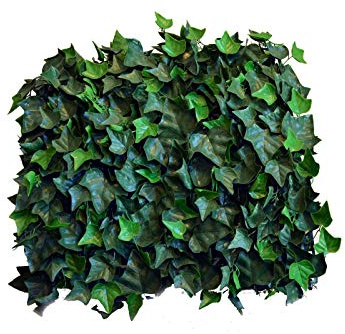 MISC Set of 4-3D Green English Ivy Wall Panels Outdoor Indoor Artificial Plants Foliage Decor Trellis Patio Privacy Greenery Fence, Polyester