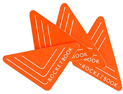 Rocketbook Beacons BEA-A4-K Digitalisieren Sie Ihr Whiteboard, wiederverwendbare Aufkleber, um Ihre Whiteboard-Notizen in die Cloud hochzuladen, mit Tragetasche (1 Packung), BEA-A4-K