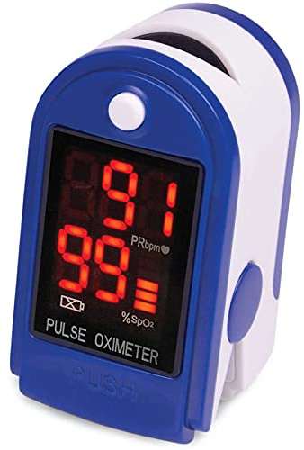 Roscoe Medical Finger Pulse Oximeter Oxygen Saturation Monitor - Pulse Ox Fingertip o2 Monitor for Pediatric and Adult - Sports and Aviation Use Only