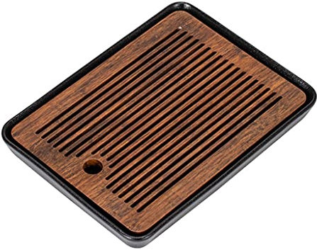 bambù Vassoio da tè Drenaggio Deposito d'Acqua Giapponese/Cinese tè Gongfu Servizio da Tavola, per Teahouse