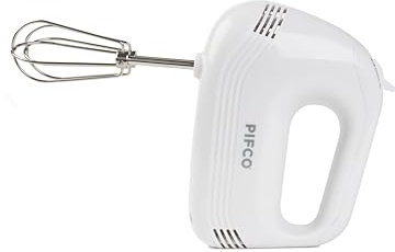 Pifco Electric Whisk - Stainless Steel Beaters, Ejection Button, 120W Hand Mixer with 5 Speed Settings - Perfect Kitchen Appliance for Baking - Easy to Clean Hand Whisk